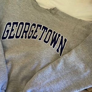 georgetown graphic/college vintage crewneck